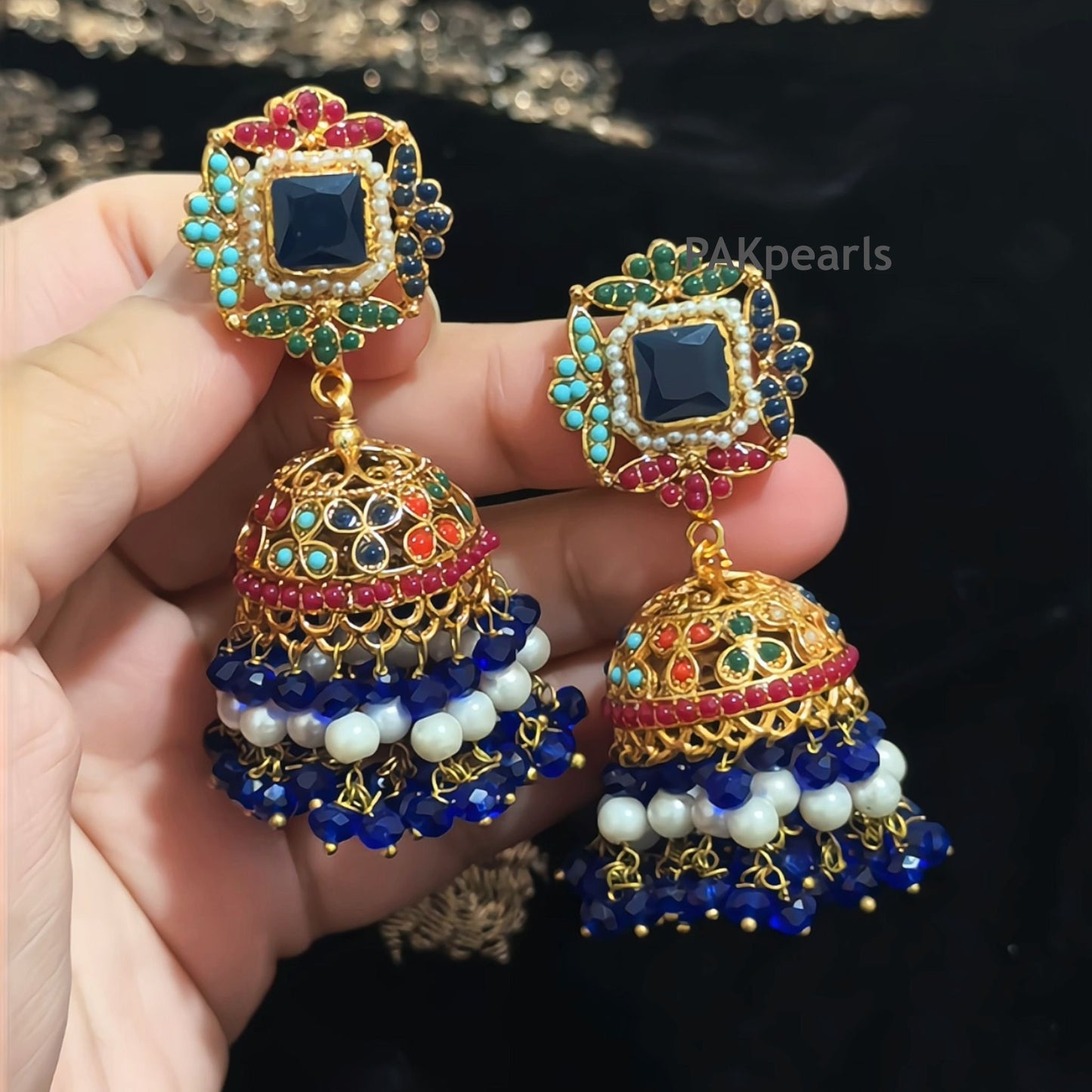 Nauratan Small Pearl Jhamki Earrings - AY09