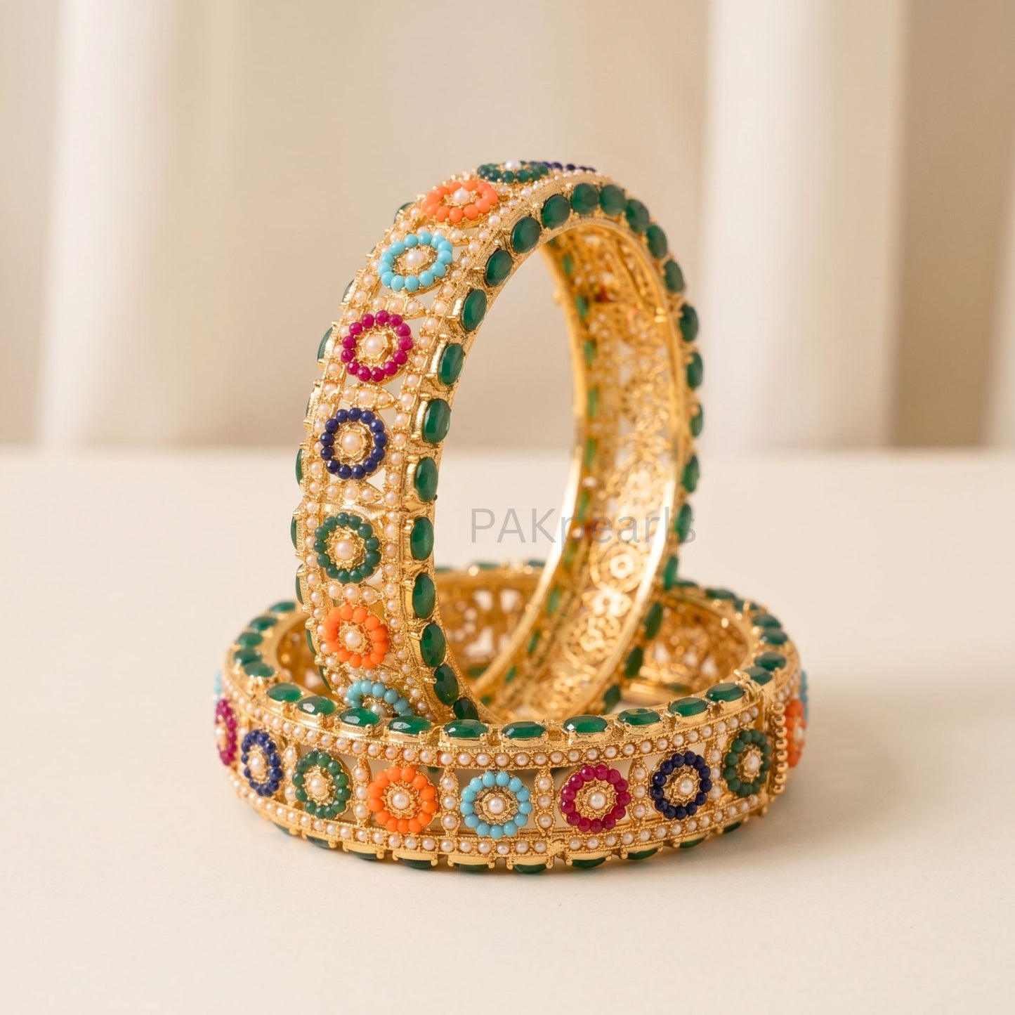 Premium Nauratan Pakistani Bangles Set