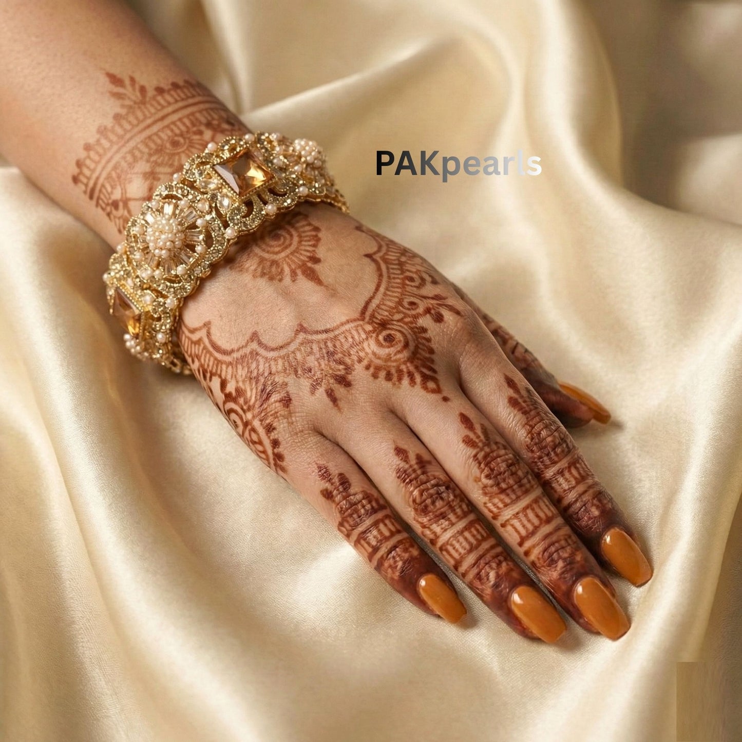 Nauratan Bangles Set with Stones & Pearls